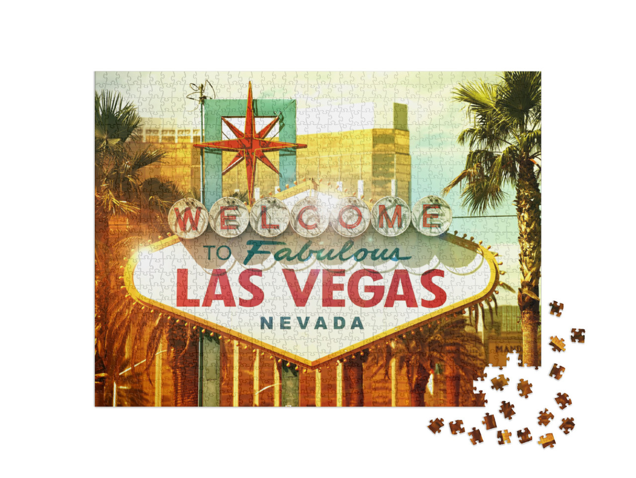 Puzzle de 1000 pièces « Bienvenue à Las Vegas »