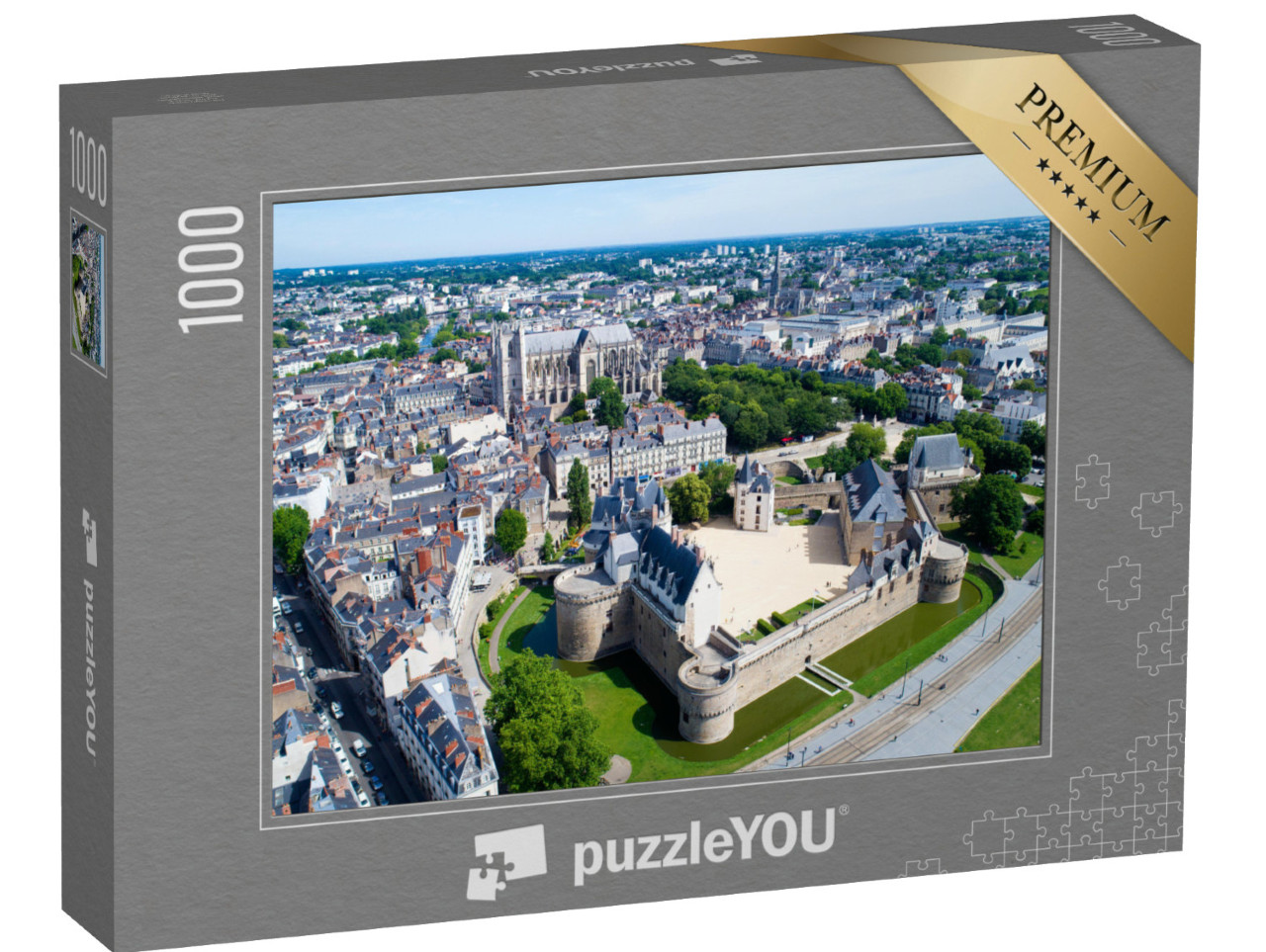 Puzzle de 1000 pièces « Le chateau des ducs de Bretagne, Loire Atlantique, France »