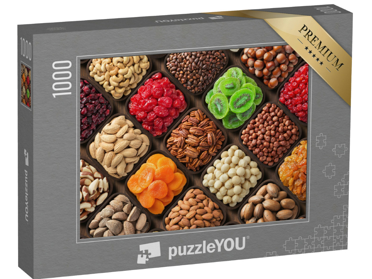 Puzzle de 1000 pièces « Choix de snacks sains et délicieux »