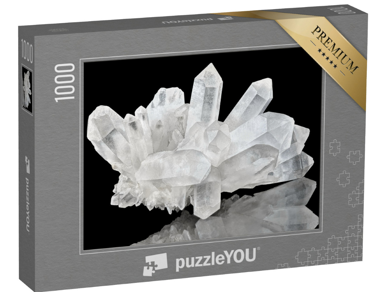 Puzzle de 1000 pièces « Cluster de cristaux de quartz pur »