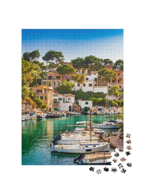 Puzzle de 1000 pièces « Pittoresque baie de Cala Figuera à Majorque »