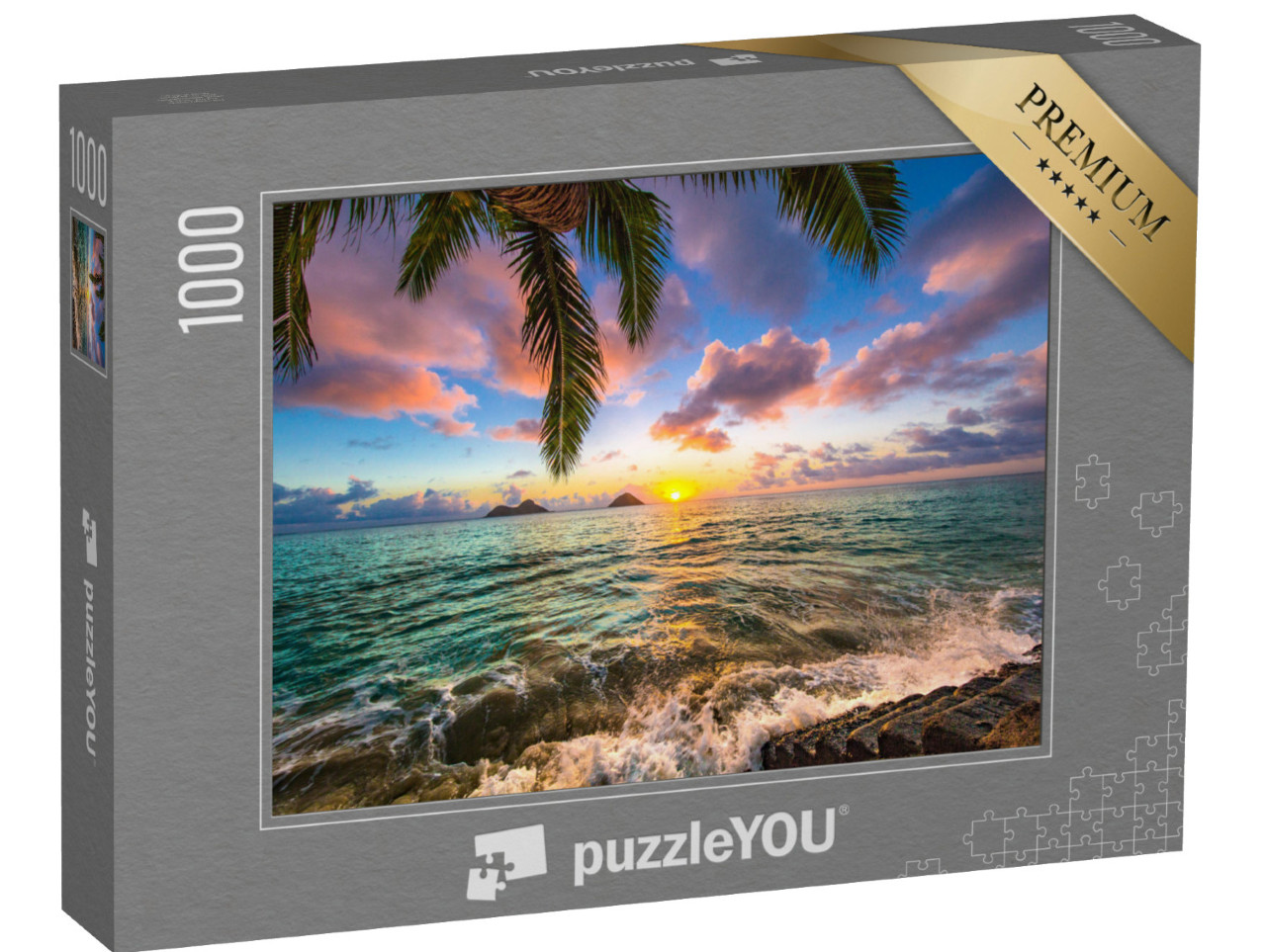 Puzzle de 1000 pièces « Magnifique lever de soleil sur Hawaii »