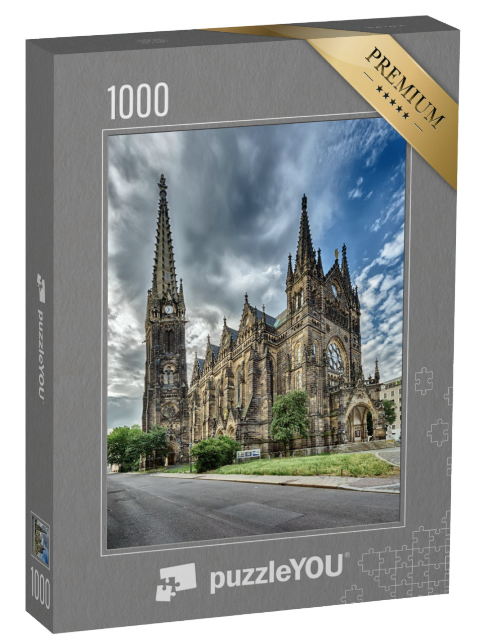 Puzzle de 1000 pièces « Église Saint-Pierre de Leipzig en Allemagne »