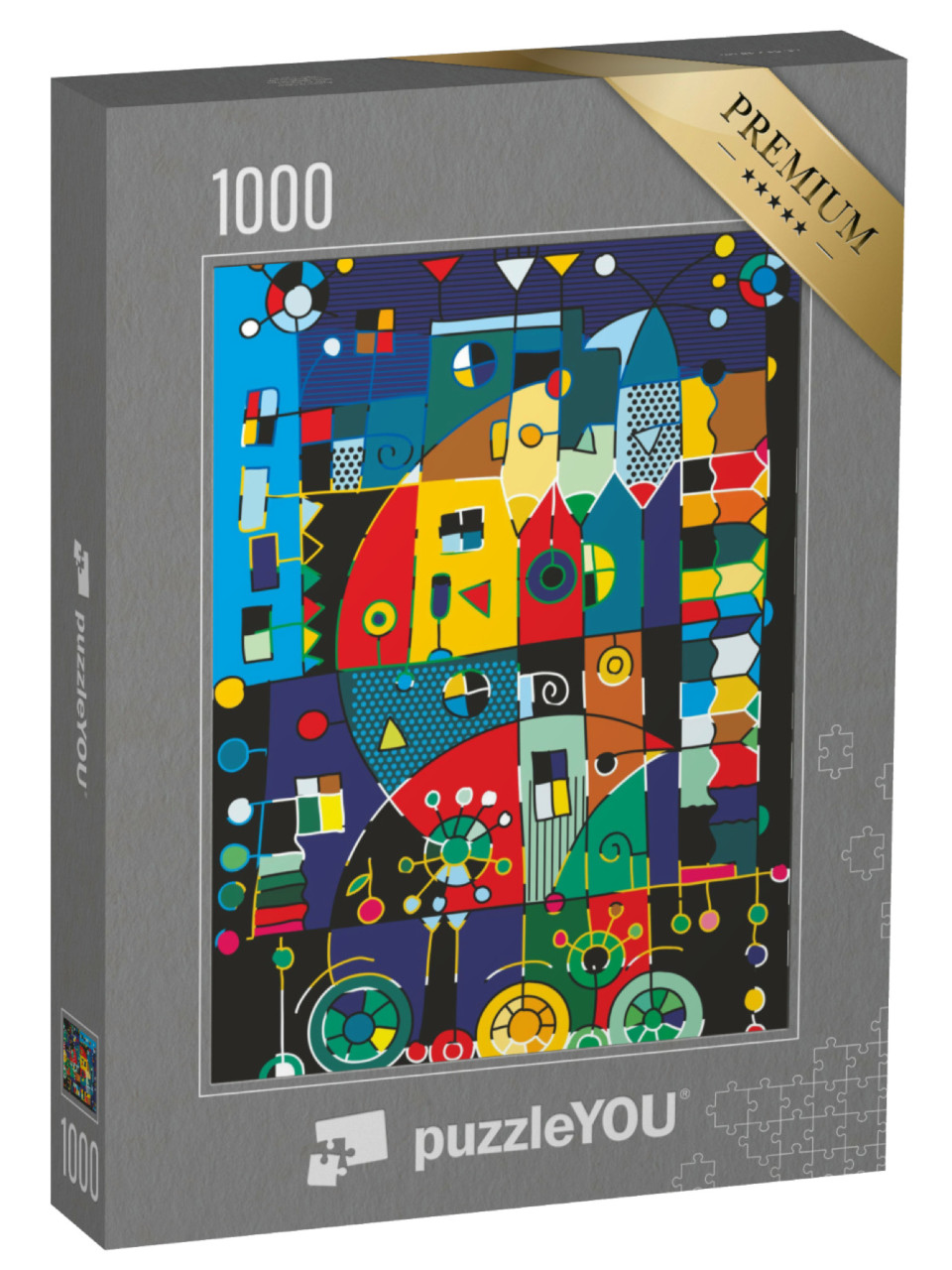 Puzzle de 1000 pièces « Impression graphique : le véhicule de l'écrivain »