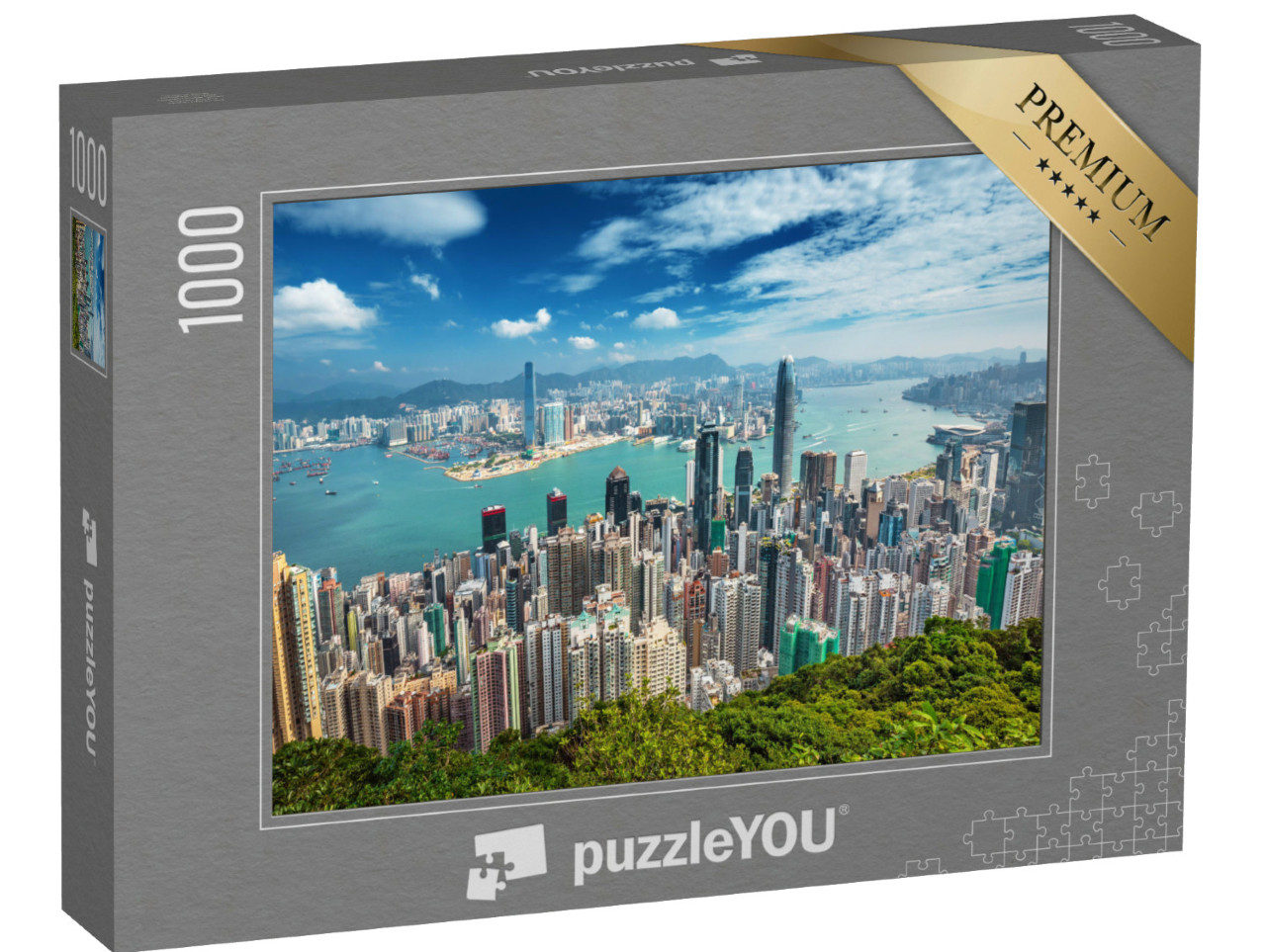 Puzzle de 1000 pièces « Hong Kong, vue depuis le mont Victoria Peak »