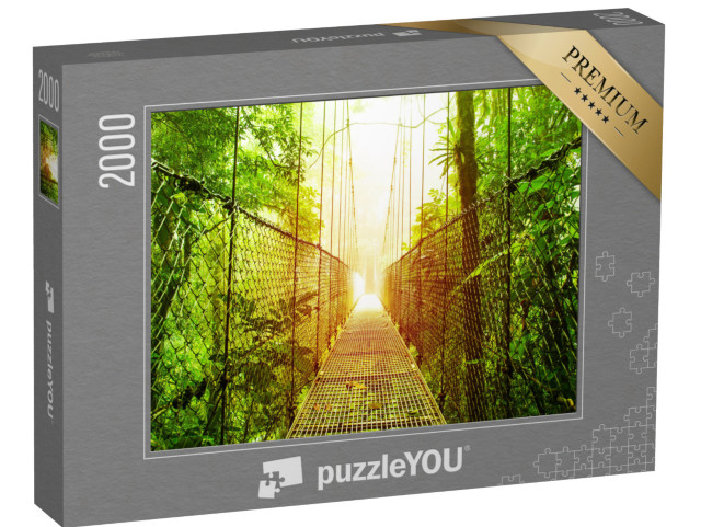 Puzzle de 2000 pièces « Pont suspendu dans la jungle du Costa Rica »