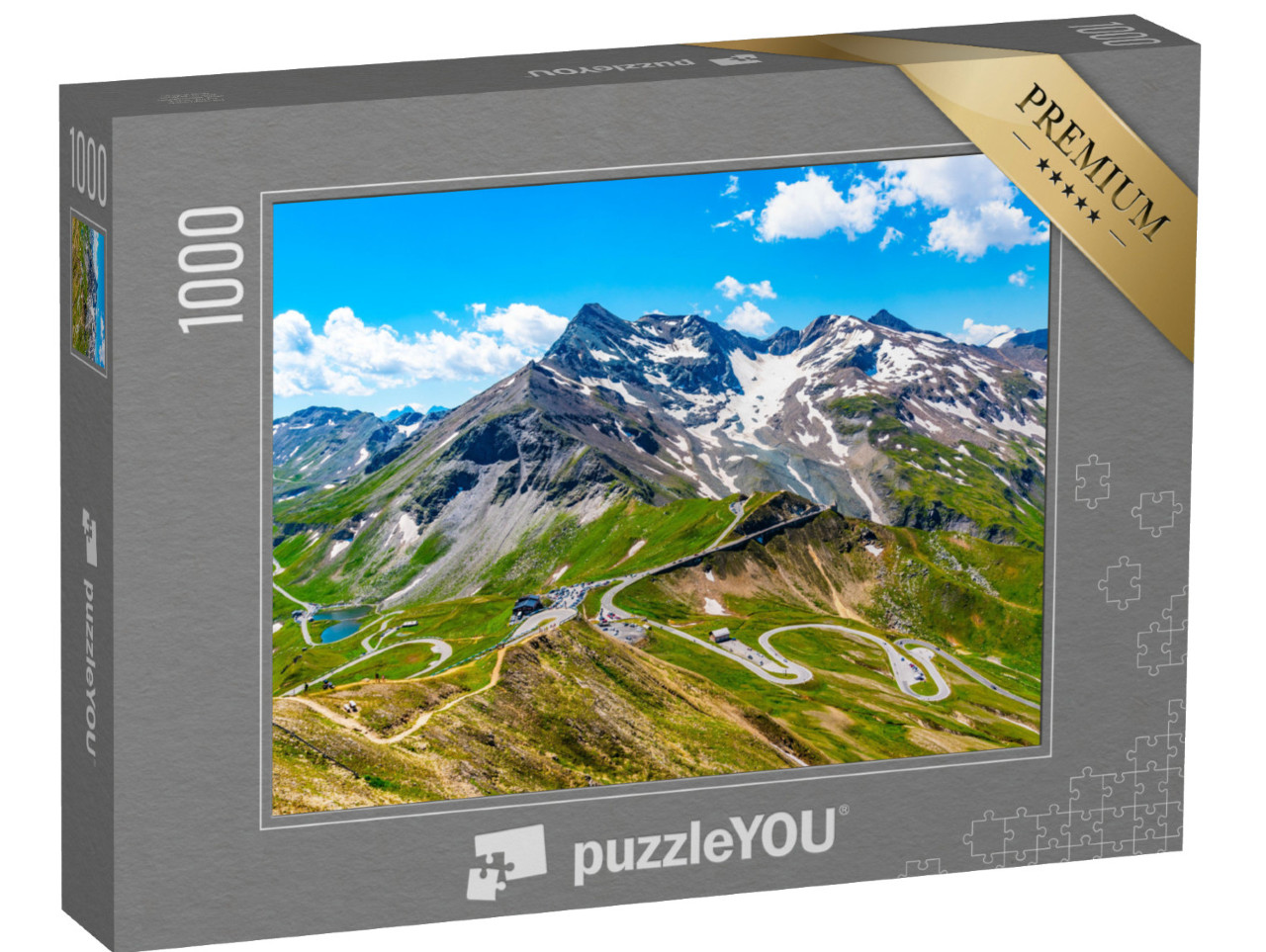 Puzzle de 1000 pièces « Route alpine du Grossglockner dans les Hohe Tauern, Autriche »