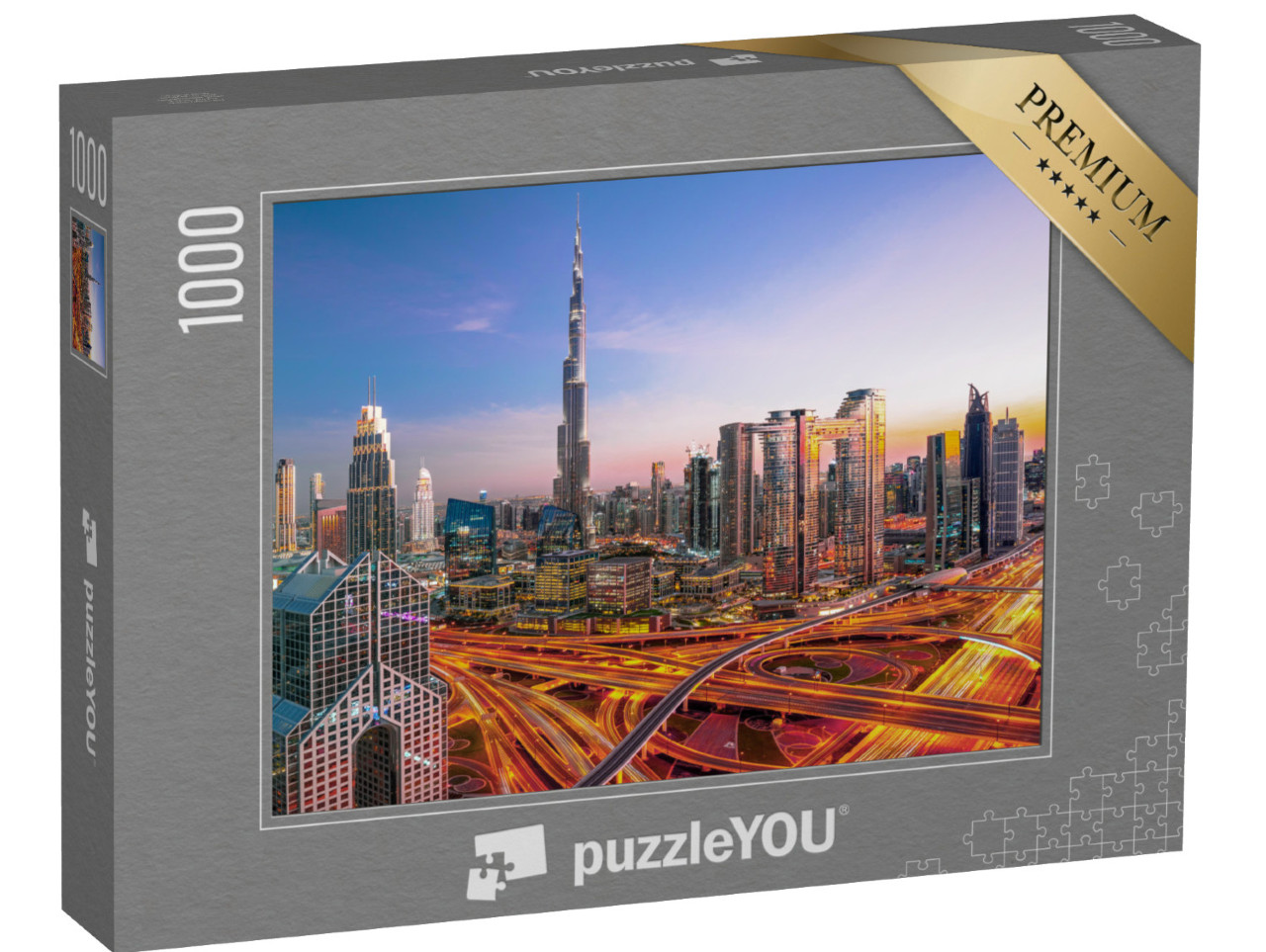 Puzzle de 1000 pièces « Skyline du centre-ville de Dubaï »