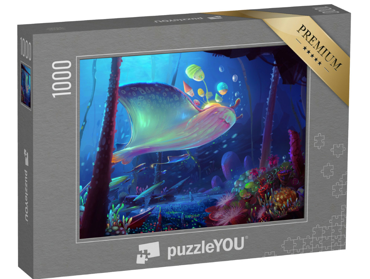 Puzzle de 1000 pièces « Un monde sous-marin merveilleux »