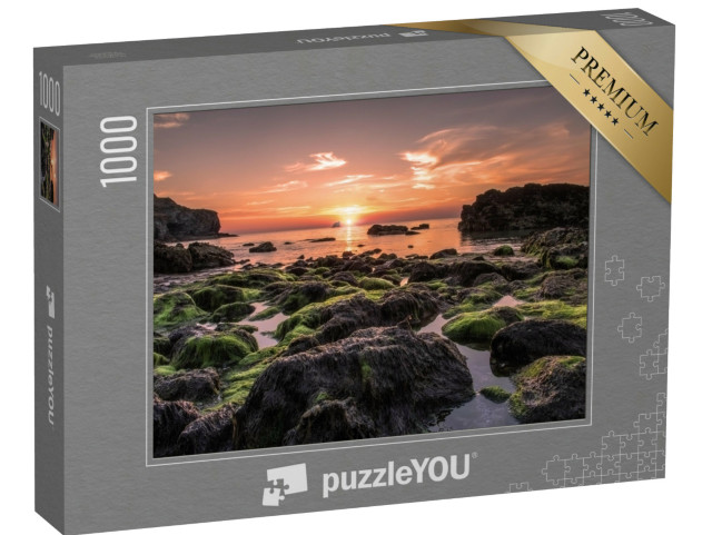 Puzzle de 1000 pièces « Coucher de soleil en Cornouailles, Angleterre »