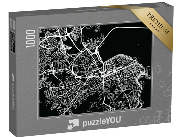 Puzzle de 1000 pièces « Plan de la ville de Rio de Janeiro, Brésil »