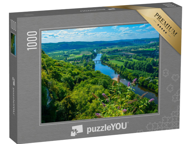 Puzzle de 1000 pièces « Vue sur la pittoresque rivière Dordogne »