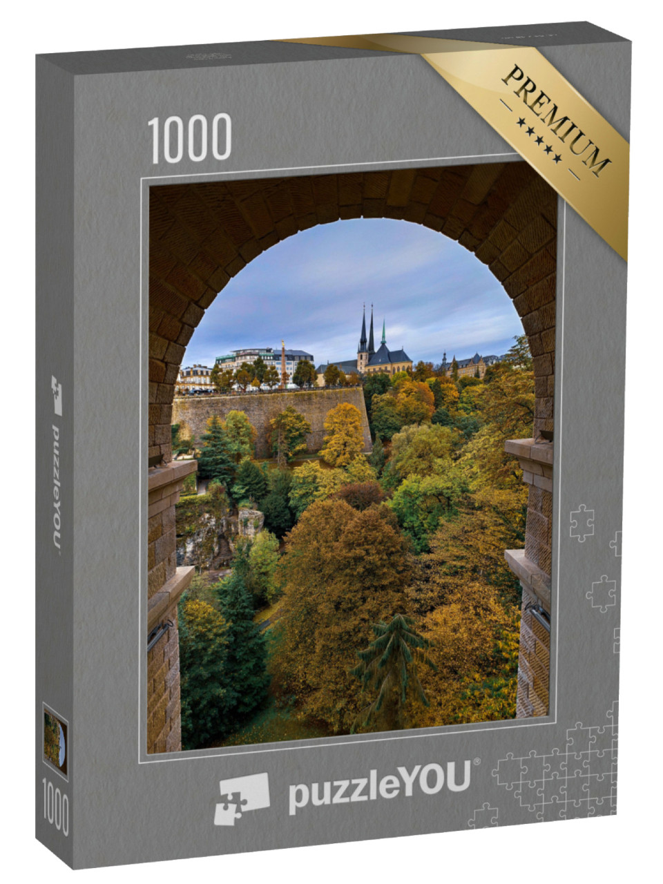 Puzzle de 1000 pièces « Vue de la Passerelle sur Luxembourg »