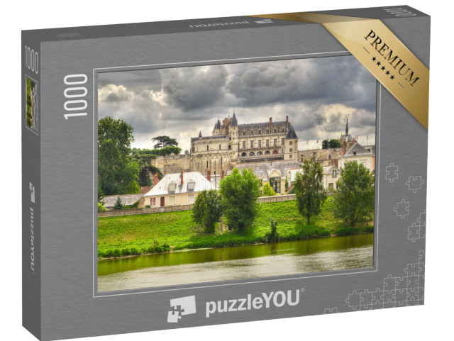 Puzzle de 1000 pièces « Le château royal d'Amboise et le fleuve Loire, Pays-de-la-Loire - Patrimoine mondial de l'UNESCO »