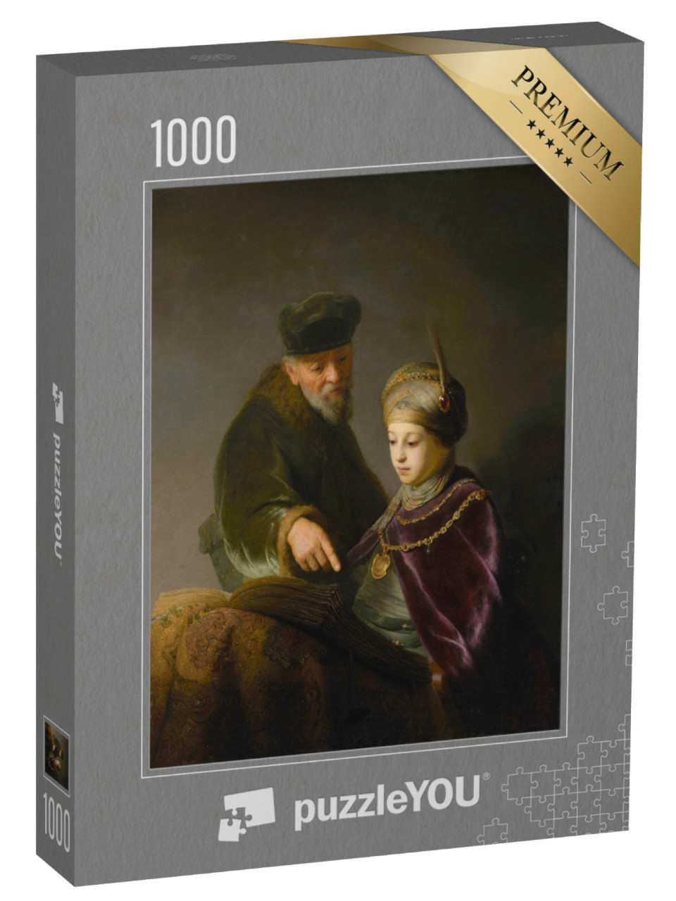 Puzzle de 1000 pièces « Rembrandt - Un jeune savant et son tuteur »