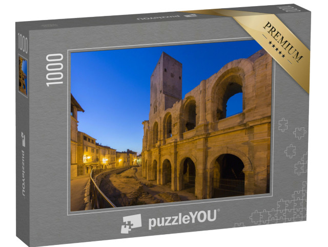 Puzzle de 1000 pièces « L'amphithéâtre romain dans la vieille ville d'Arles en Provence, dans le sud de la France. »