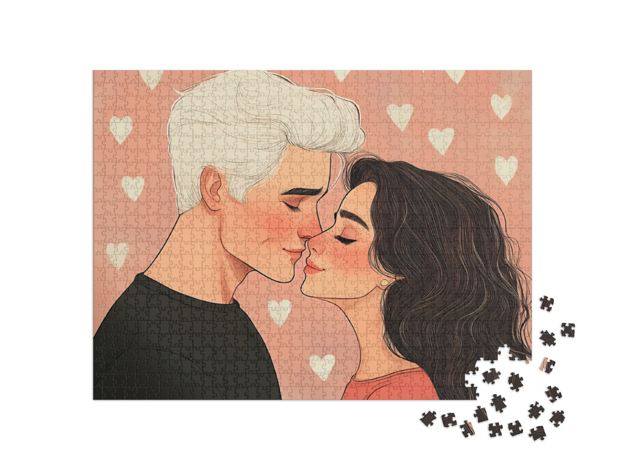 Puzzle de 1000 pièces « Un miracle de la Saint-Valentin »