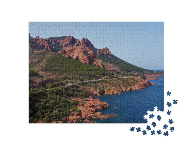 Puzzle de 1000 pièces « Image de drone Esterel Cannes France »