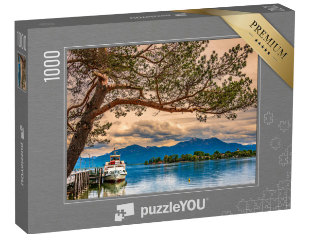 Puzzle de 1000 pièces « Paysage au bord du lac Chiemsee près de Gstadt, Allemagne »