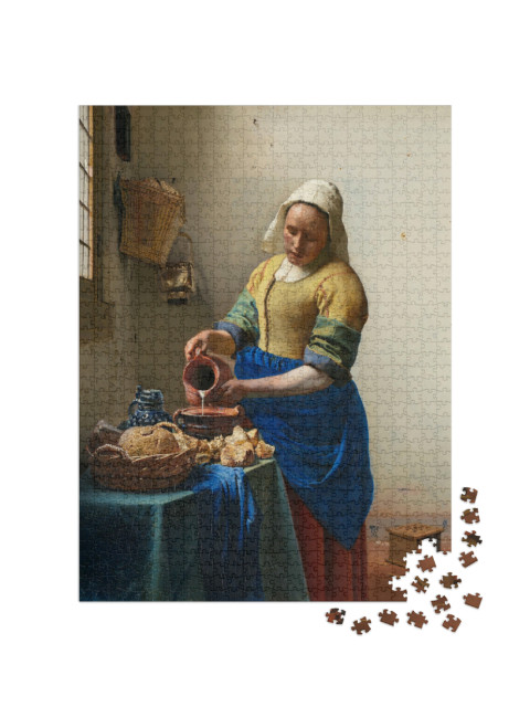 Puzzle de 1000 pièces « Johannes Vermeer - La laitière »