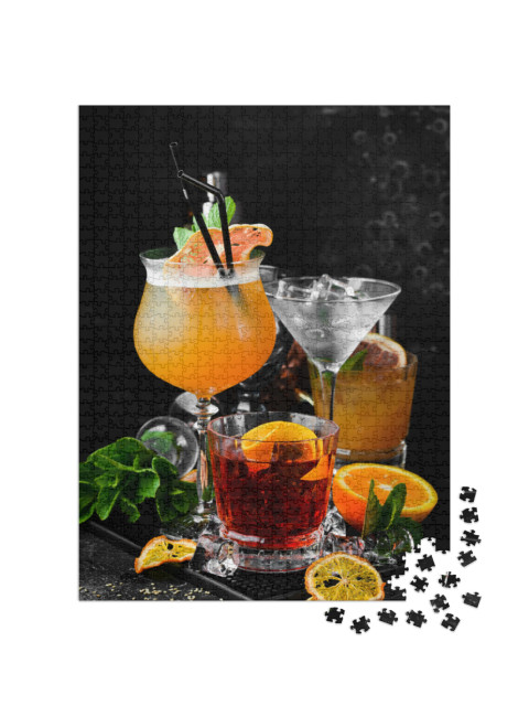 Puzzle de 1000 pièces « Une sélection de cocktails »