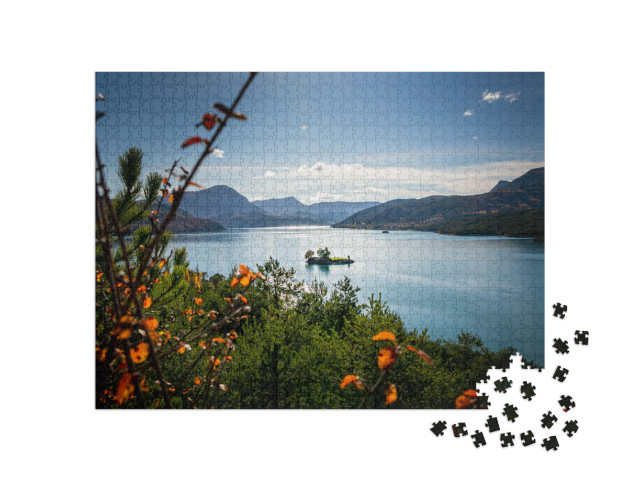 Puzzle de 1000 pièces « Lac de Serre Ponçon dans les Alpes françaises »