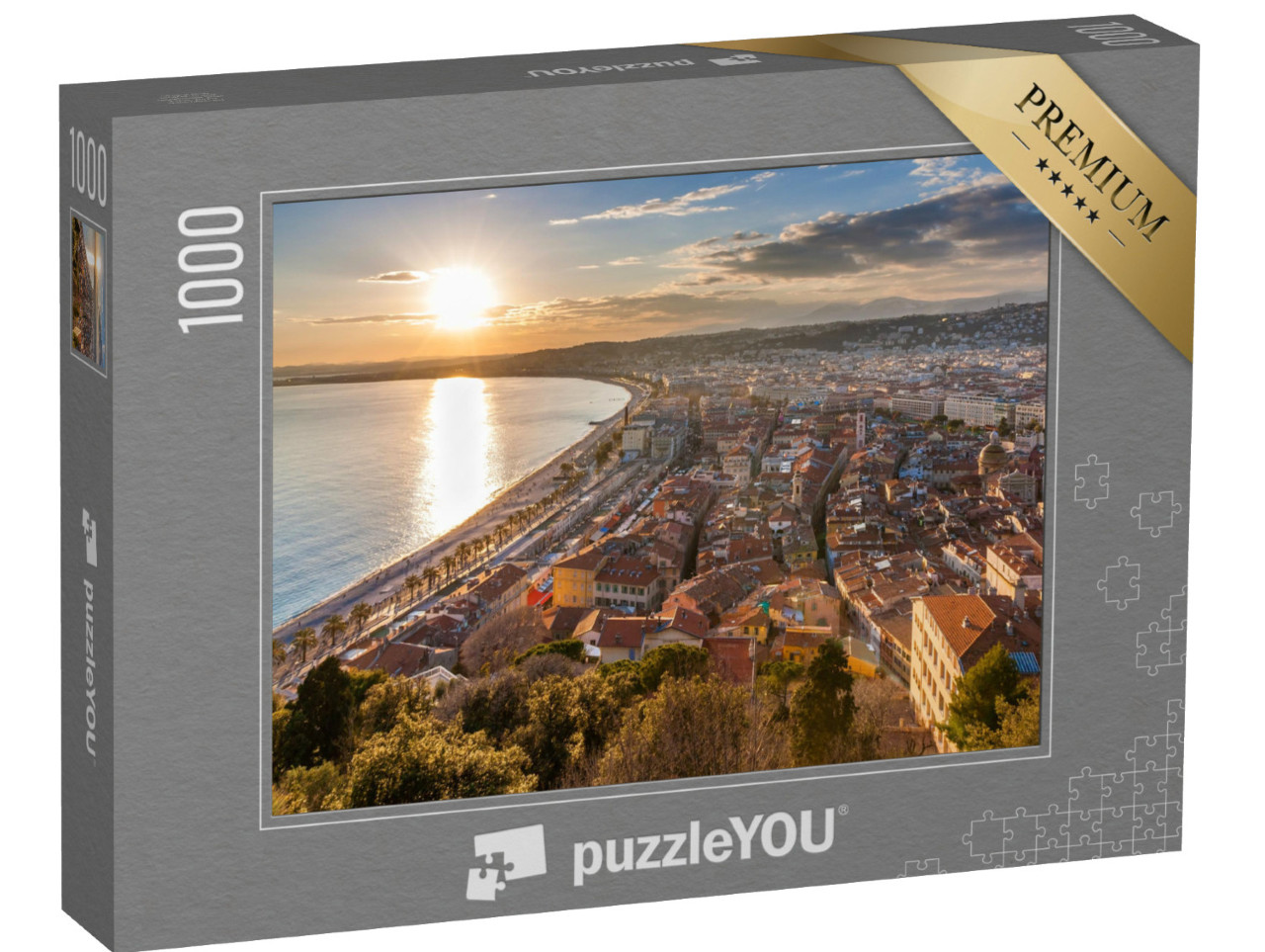 Puzzle de 1000 pièces « Vue sur la ville de Nice - Cote d'Azur - France »