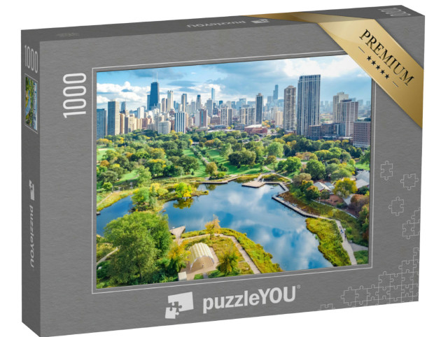 Puzzle de 1000 pièces « L'horizon de Chicago, Illinois, États-Unis »