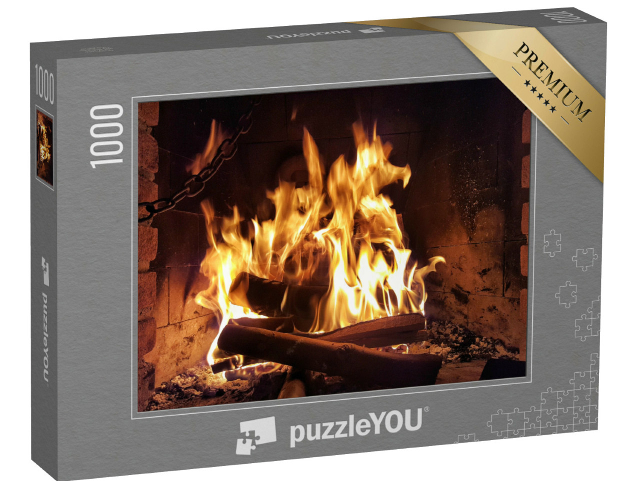 Puzzle de 1000 pièces « Soirée conviviale au coin du feu »