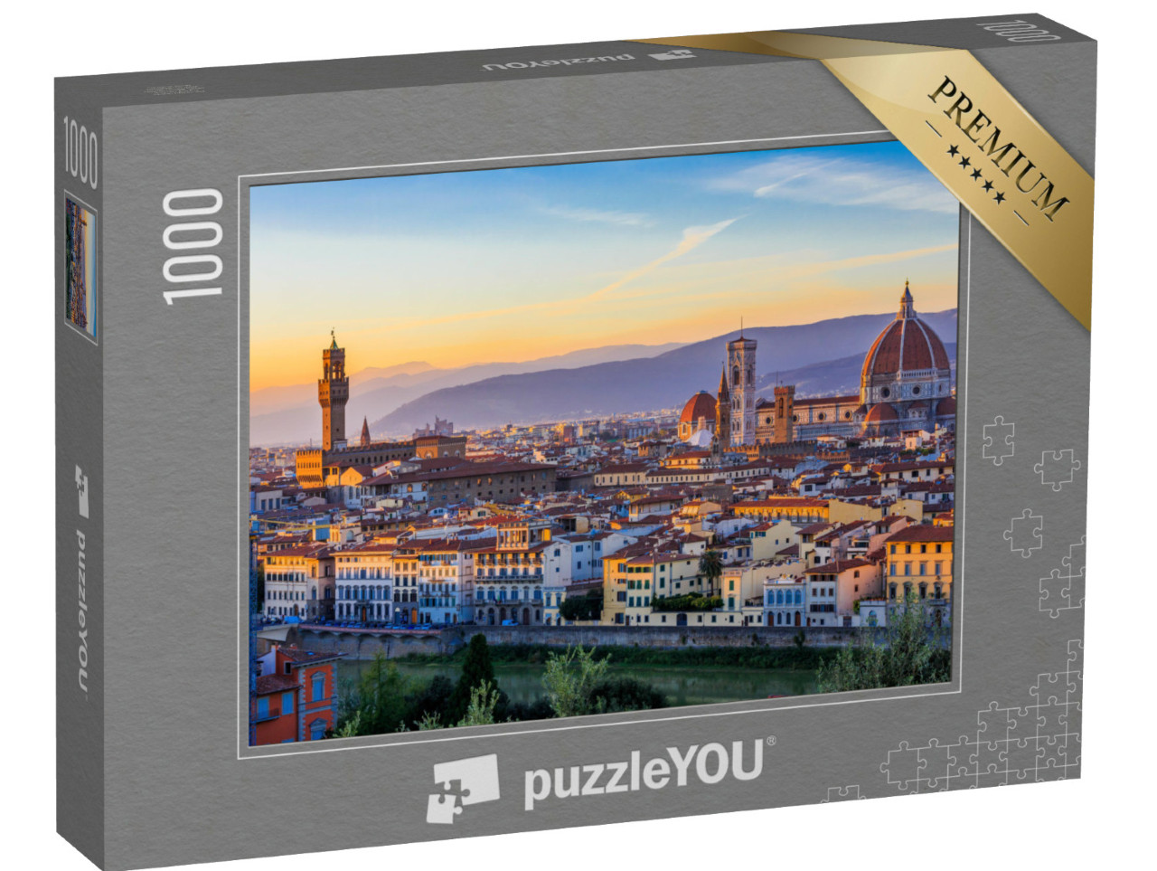 Puzzle de 1000 pièces « Vue de Florence au coucher du soleil, Italie »