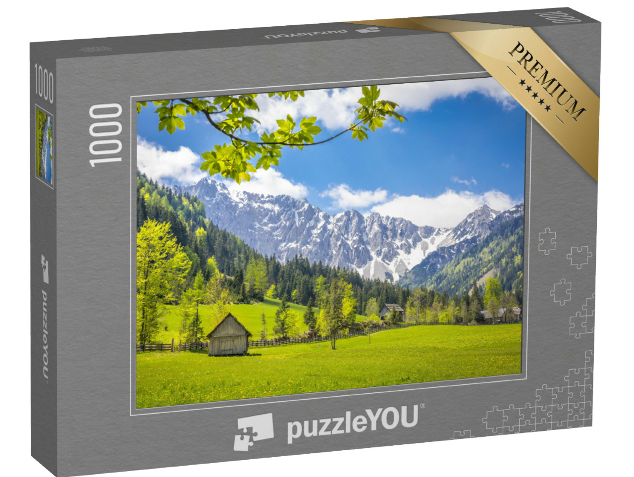 Puzzle de 1000 pièces « Paysage montagneux des Karawanken, Carinthie »