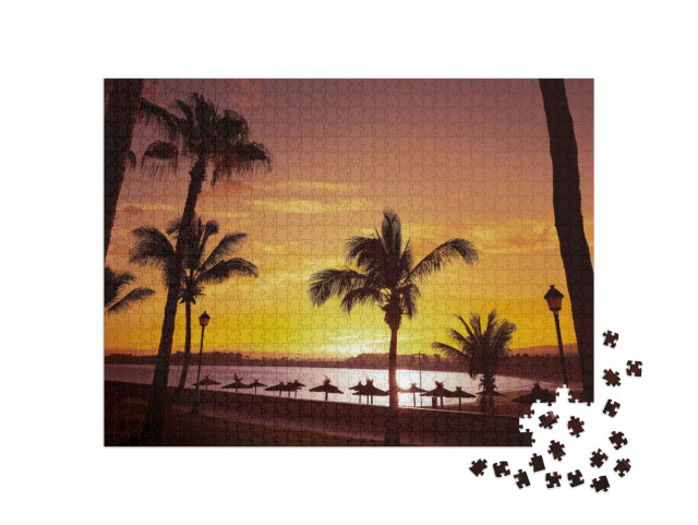 Puzzle de 1000 pièces « Caleta del Fuste en Îles Canaries d'Espagne »