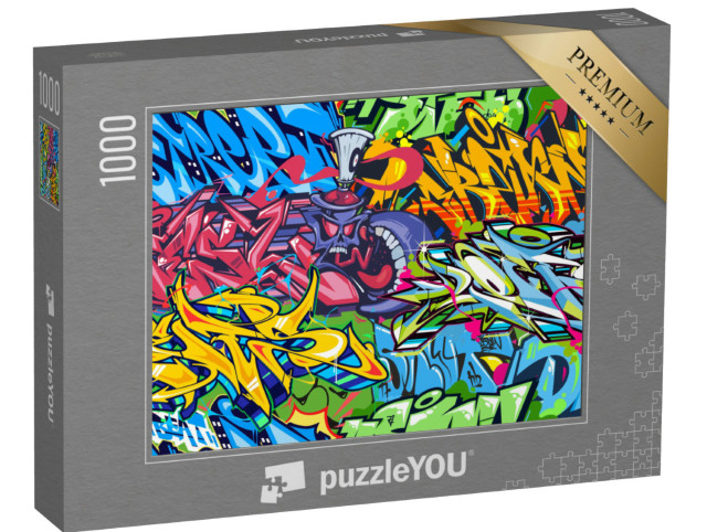 Puzzle de 1000 pièces « Graffiti abstrait coloré Street Art »