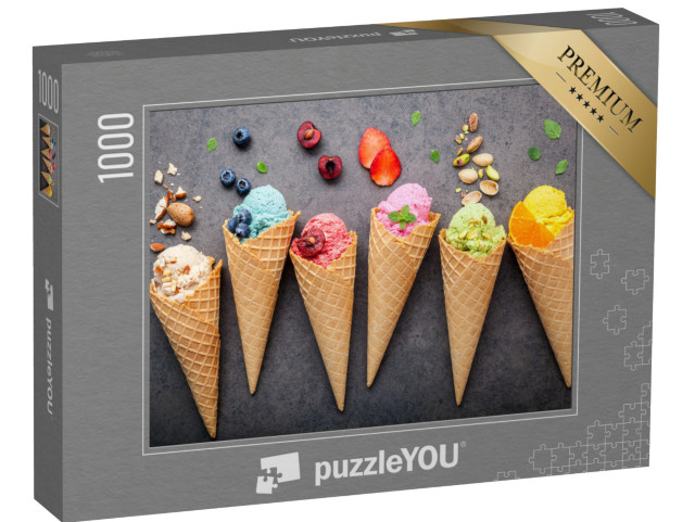 Puzzle de 1000 pièces « Glaces en cornet »