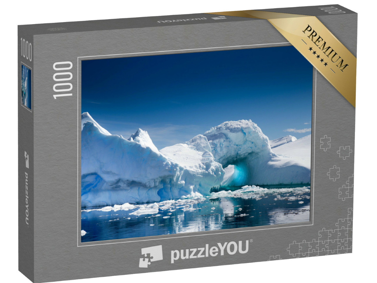Puzzle de 1000 pièces « Iceberg dans la baie de Pleneau, Port Charcot, Antarctique »