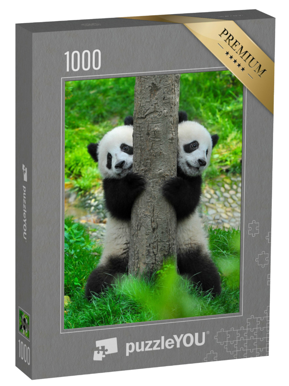 Puzzle de 1000 pièces « Jumeaux pandas »