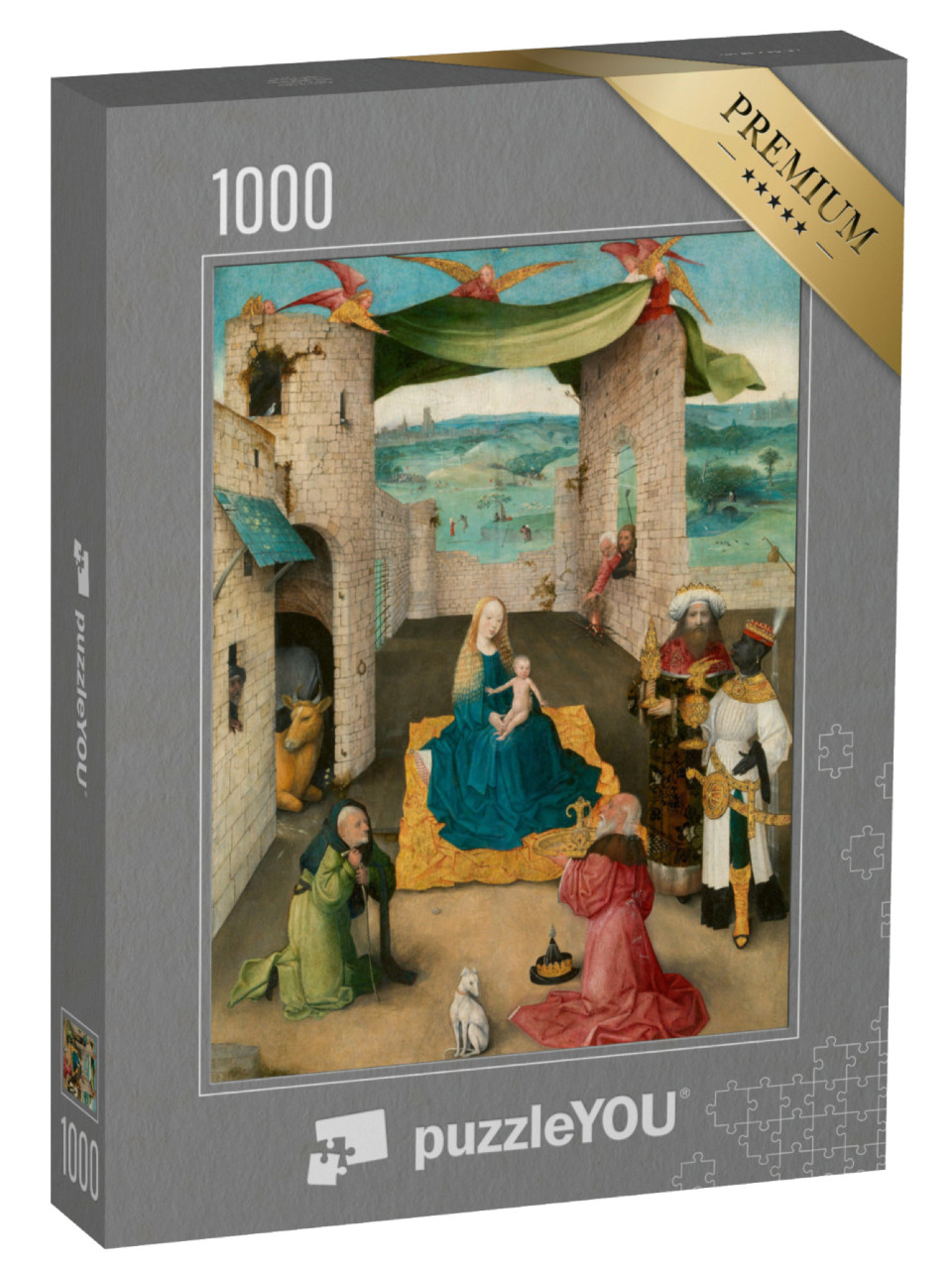 Puzzle de 1000 pièces « Hieronymus Bosch - L'Adoration des Mages »