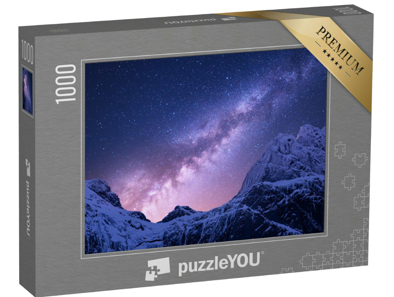 Puzzle de 1000 pièces « Voie lactée au-dessus des montagnes enneigées de l'Himalaya, Népal »
