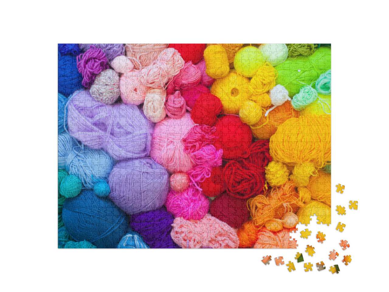 Puzzle de 1000 pièces « Laine de différentes tailles et couleurs »