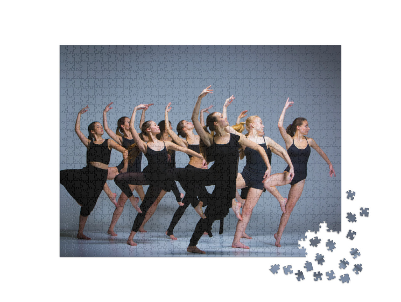 Puzzle de 1000 pièces « Danseuses de ballet en pose »
