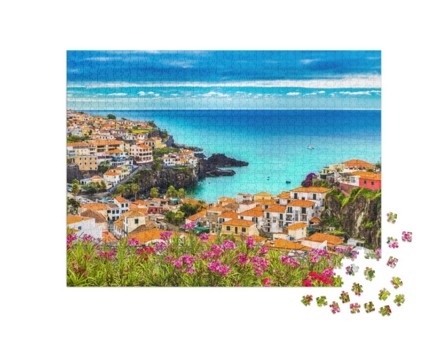 Puzzle de 1000 pièces « Vue panoramique sur Camara de Lobos, île Madeira, Portugal »