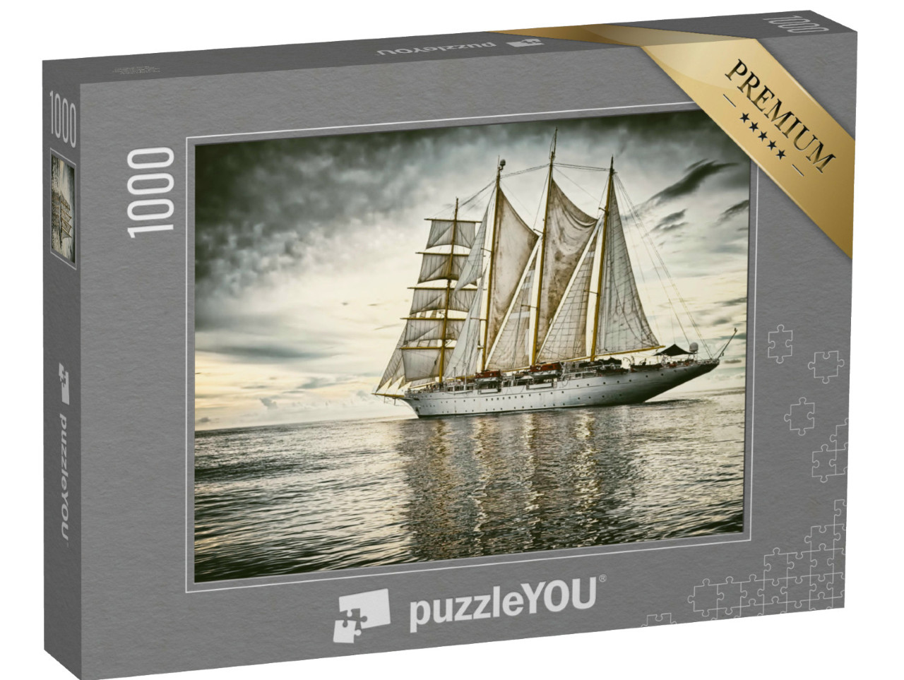 Puzzle de 1000 pièces « Voilier sur une mer calme »