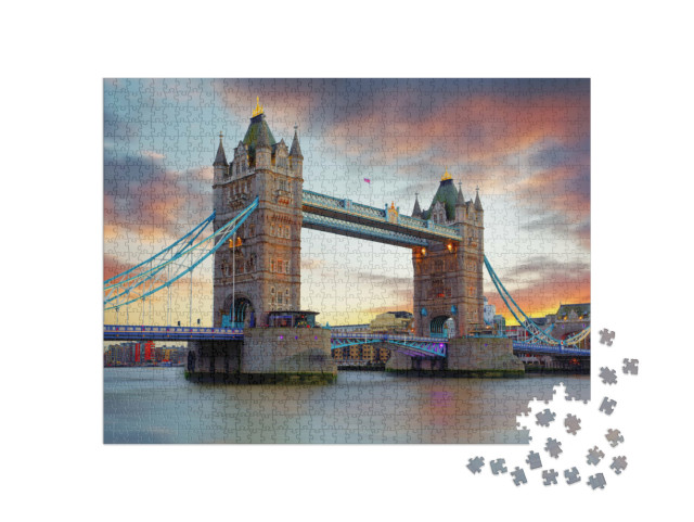 Puzzle de 1000 pièces « Tower Bridge à Londres, Grande-Bretagne »