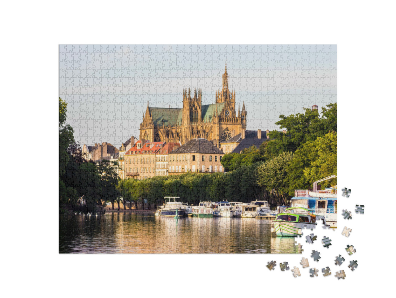 Puzzle de 1000 pièces « La cathédrale de Metz »