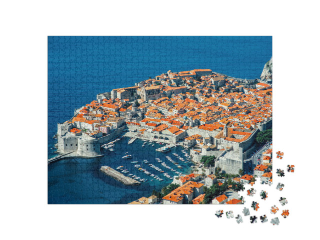 Puzzle de 1000 pièces « Dubrovnik vue d'en haut, Croatie »