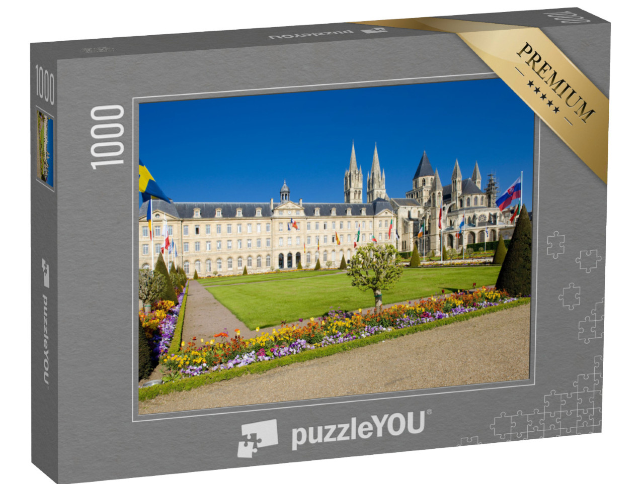 Puzzle de 1000 pièces « Église de Saint Étienne, L'Abbaye Aux Hommes, Caen, Normandie, France »